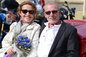 Retournac : Muriel et André, des mariés passionnés de moto