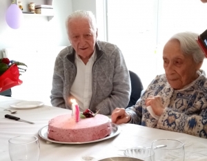 Marguerite Jouvhomme a fêté ses 101 ans à l&#039;Ehpad de Lantriac