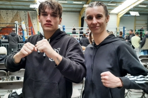 Simon Bouyer et Fanny Croset Crédit Blavozy boxe française