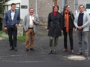 En visite sur le canton, Marie-Agnès Petit présidente du Conseil Départemental de la Haute-Loire a pris connaissance du projet mené par la municipalité du Mazet-Saint-Voy concernant la D500 en direction de Fay.||