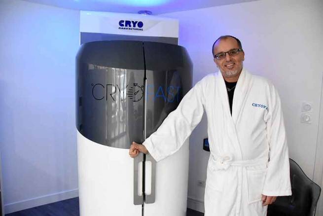 Stéphane Plançon a ouvert Cryofast au Puy-en-Velay.||
