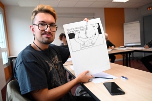 Yssingeaux : les jeunes de la Mission Locale créent une BD avec un dessinateur reconnu