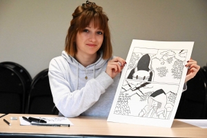 Yssingeaux : les jeunes de la Mission Locale créent une BD avec un dessinateur reconnu