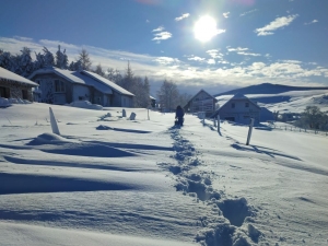Le village des Estables prend un mètre de neige en quelques heures