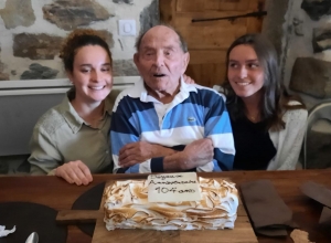 Saint-Julien-Chapteuil : Charles Guimard a fêté ses 104 ans