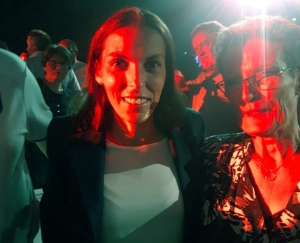 Chantal Russier avec Stéphanie Frappart, l&#039;arbitre de la finale de la Coupe de France 2022