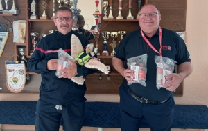Saint-Agrève : 30 &quot;snacks packs&quot; remis au centre de secours des pompiers