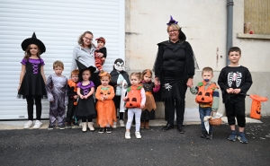 Yssingeaux : les enfants du quartier de &quot;Villeneuve&quot; fêtent Halloween