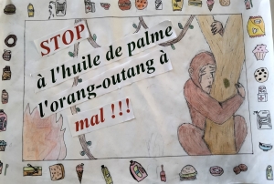 Montfaucon-en-Velay : les écoliers d&#039;Abel-Grimmer nous interpellent avec des affiches