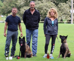 Yssingeaux : David Thibaut et Christelle Trevet sur le podium en sauvetage canin