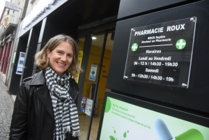 Monistrol-sur-Loire : Sophie Roux prend seule les rênes de la pharmacie du faubourg Carnot