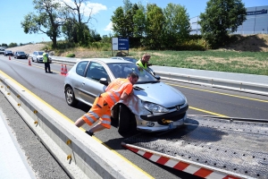 RN88 : un accident au &quot;stop&quot; sur la zone de travaux à Yssingeaux