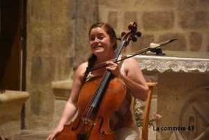 Emmanuelle Bertrand et le SyLF dans &quot;L&#039;âme du violoncelle&quot; au Chambon-sur-Lignon le 16 juillet