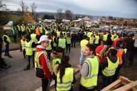 Gilets jaunes : la journée vue du rond-point de Chomette à Monistrol-sur-Loire