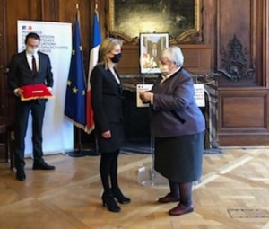 Vorey-sur-Arzon : Cécile Gallien décorée chevalier dans la Légion d&#039;honneur