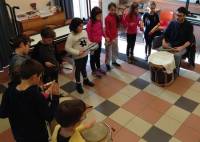 Yssingeaux : un atelier percussions à l&#039;école Jean-de-la-Fontaine