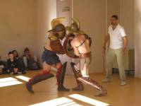 Le Chambon-sur-Lignon : les collégiens se transforment en gladiateurs