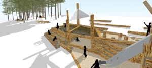 Le Chambon-sur-Lignon : de nouveaux aménagements en bois à la « Plage »