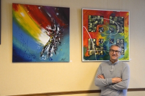 Saint-Just-Malmont : explosion de couleurs avec les peintures de Bernard Farjat