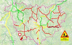 La Haute-Loire en vigilance jaune pour un risque neige-verglas
