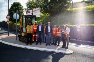 Le Puy-en-Velay : un giratoire temporaire testé au carrefour de l&#039;avenue des Belges et Charles-Dupuy
