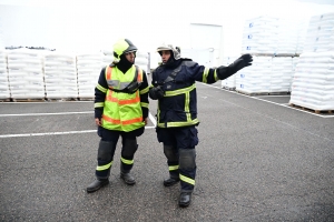 Saint-Romain-Lachalm : un exercice collectif pour les pompiers chez Leygatech