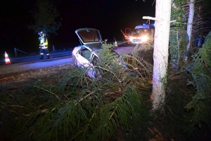 Beauzac : une voiture percute un arbre, le passager héliporté dans un état très grave