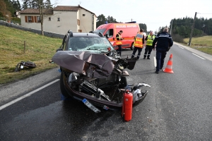 Un automobiliste désincarcéré dans un accident entre Sainte-Sigolène et Monistrol
