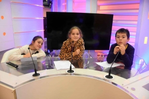 Monistrol-sur-Loire : des écoliers enregistrent un journal télévisé à LDV Media