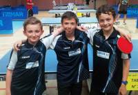 La relève du TT Yssingeaux : Alexis Berger (1er en - 13 ans), Sony Bompard (2e en - 13 ans) et Martin Ravel (1er en - 11 ans).