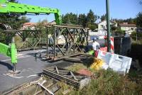 Saint-Pal-de-Chalencon : un pont provisoire avant la reconstruction totale