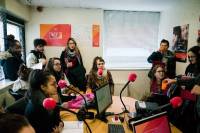 Yssingeaux : les lycéens de George-Sand plongés dans l&#039;ambiance d&#039;une radio