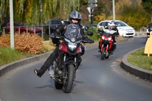 Environ 250 motards au Puy-en-Velay pour redire non au contrôle technique