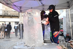 La sculpture sur glace, une animation phare à Yssingeaux et Monistrol