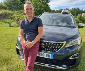 Jérôme Sartre devient chauffeur de taxi à Montfaucon-en-Velay