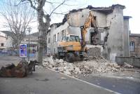 Bas-en-Basset : les travaux de démolition de la maison Girard ont débuté