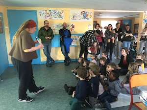 Les élèves de maternelle de Grazac font chanter la peinture