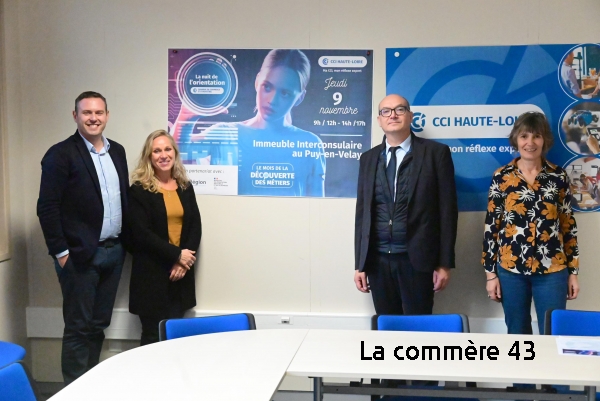 |Antoine Wassner, président de la CCI Haute-Loire|Hervé Bariller, directeur académique des services de l&#039;Éducation nationale de Haute-Loire||