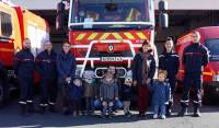 Aurec-sur-Loire : les bambins de la crècje découvrent la caserne des pompiers