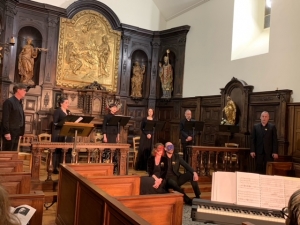 Monistrol-sur-Loire : les six chanteurs de Sinfonietta enchantent la chapelle des Ursulines