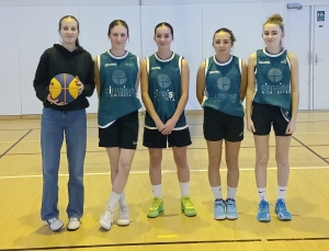 Monistrol-sur-Loire : les lycéennes de Léonard-de-Vinci championnes académiques de basket 3x3