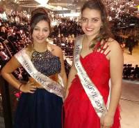 Madison Sirvent miss Saint-Agrève 2016 et Charlotte Paya miss 2015.|||||