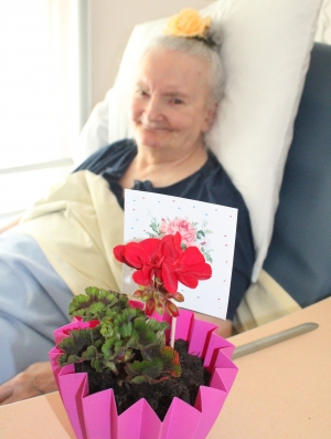 Hôpital d&#039;Yssingeaux : une plante fleurie pour les mamans