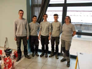 Monistrol-sur-Loire : deux chantiers menés par 7 élèves du lycée professionnel