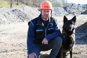 Yssingeaux : David Thibaut vice-champion de France de sauvetage avec sa chienne