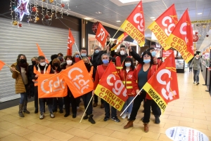 Grève surprise des salariés chez Géant Casino à Vals-près-Le Puy